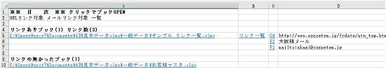 url・メールリンク一覧集積処理結果