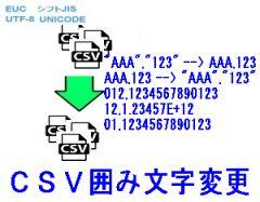 CSV囲み文字変更ロゴ