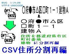 CSV住所分割再編ロゴ