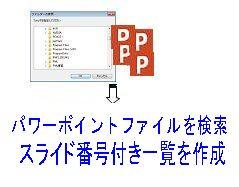 複数パワーポイントに渡る検索