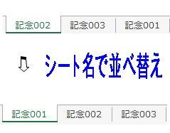 シート名で並べ替えロゴ