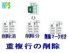 重複行の削除処理イメージ