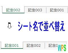 シート名で並べ替えロゴ