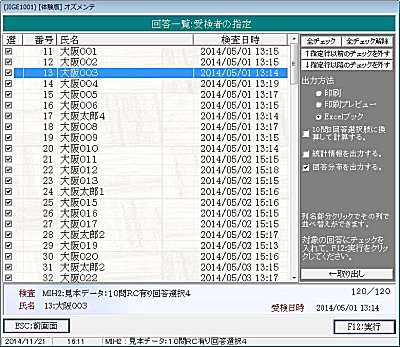 エゴグラム検査例1